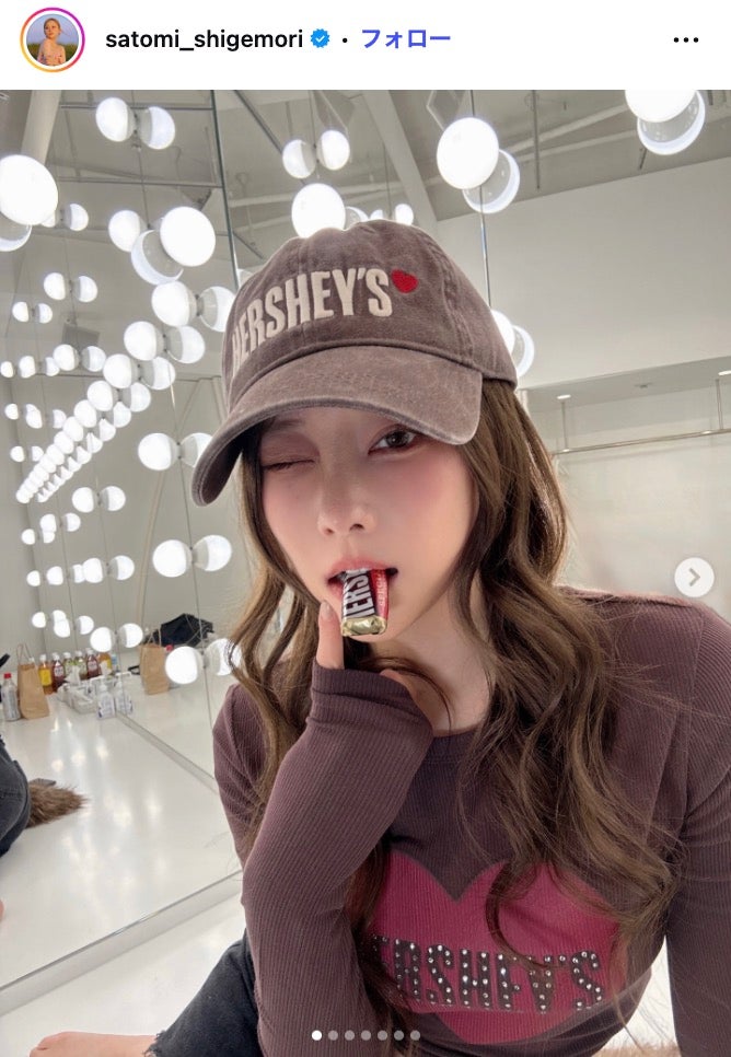 重盛さと美Instagramより