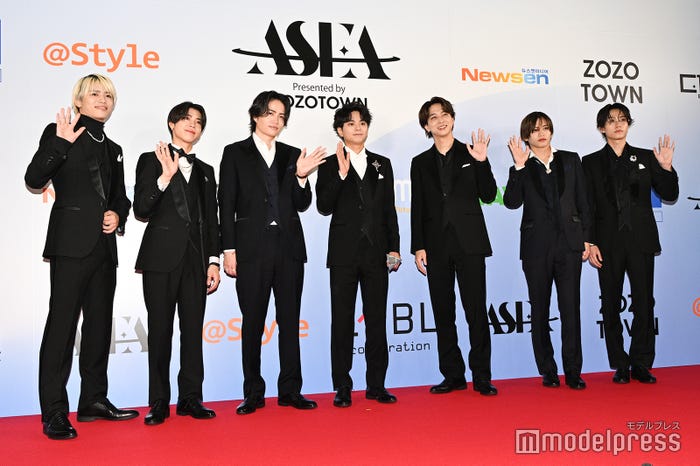 篠塚大輝、松島聡、菊池風磨、佐藤勝利、寺西拓人、猪俣周杜、橋本将生/timelesz(C)モデルプレス