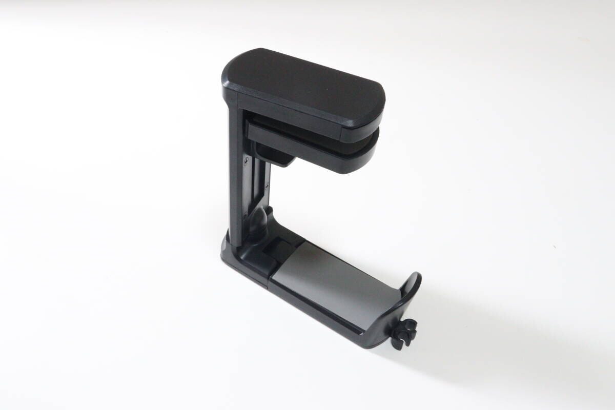机下収納ヘッドホンホルダーブラック