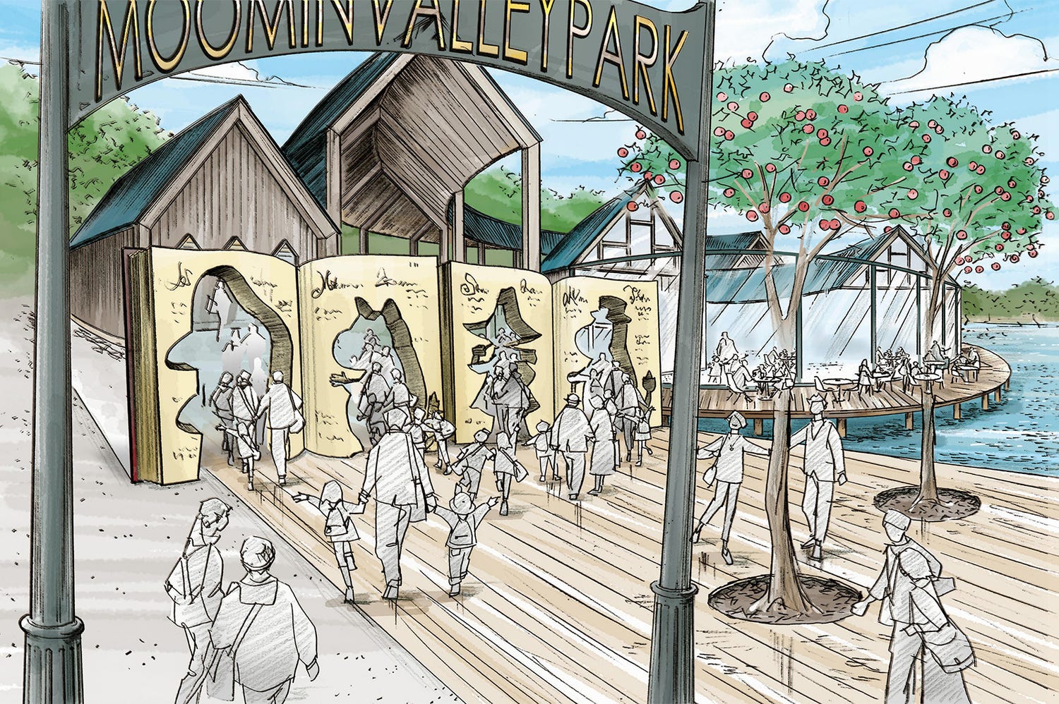 “ムーミンテーマパーク”2019年春オープンに延期、物語の灯台や水浴び小屋も登場