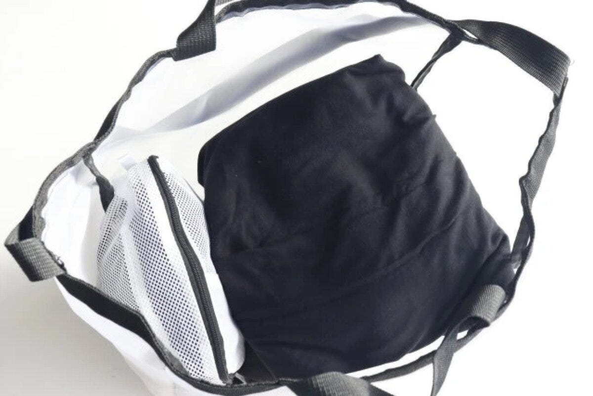 ダイソー2WAYメッシュトートバッグの内側 ダイソー2WAYメッシュトートバッグの内側