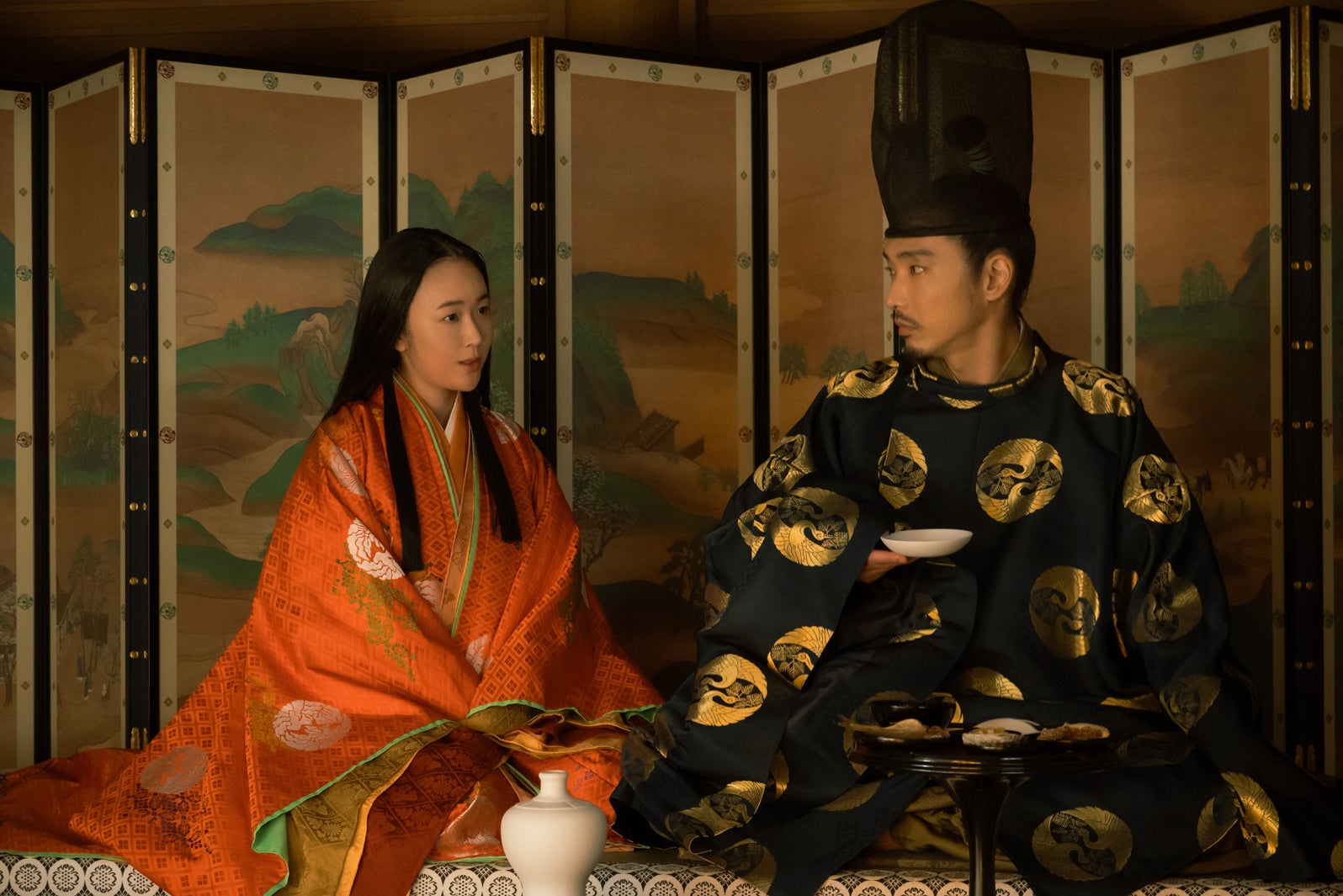 黒木華、柄本佑「光る君へ」第43話（C）NHK