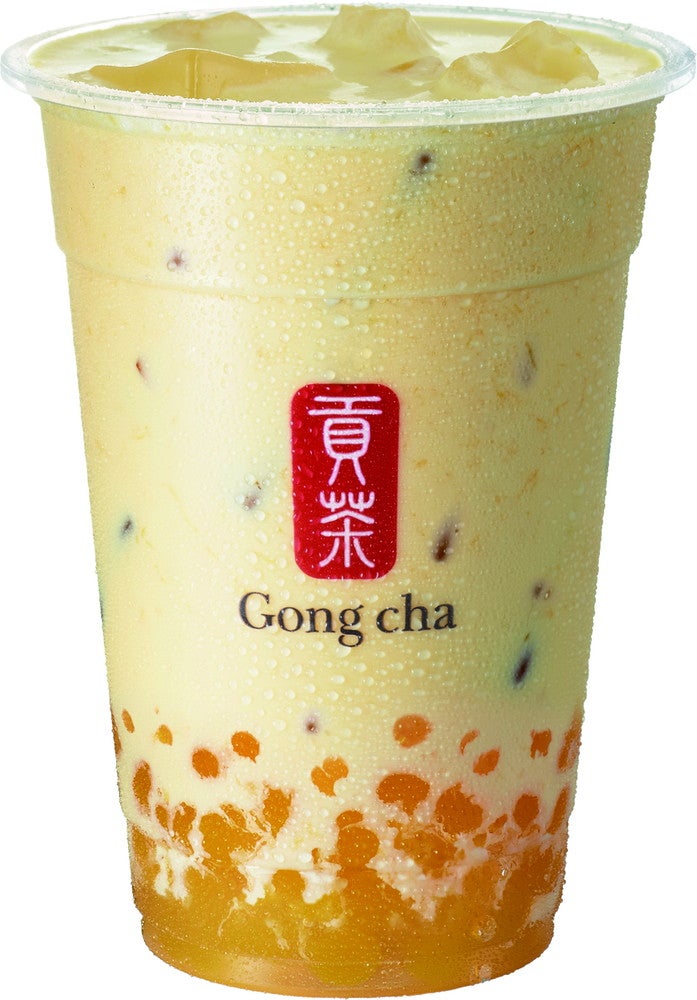 マンゴー ジュエリーミルクティー（韓国）／画像提供：ゴンチャ ジャパン