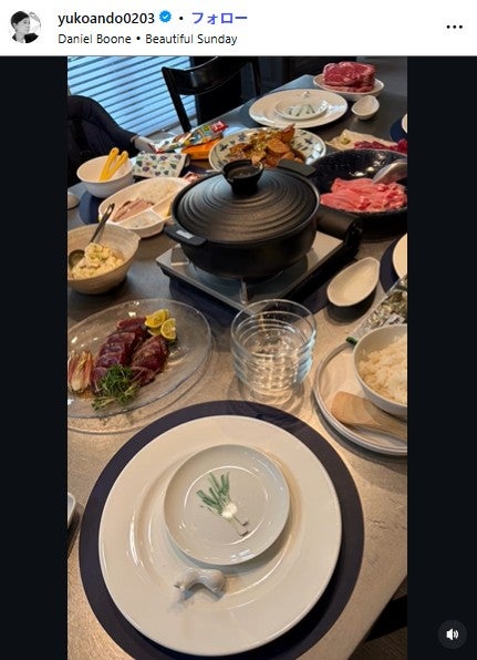 安藤優子Instagramより