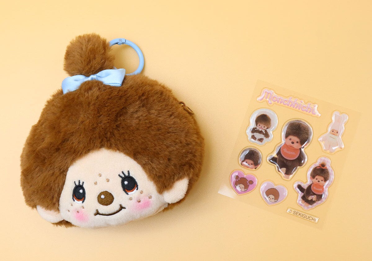 モンチッチちゃんフェイスポーチチャーム sweet付録モンチッチちゃんぬいぐるみポーチ