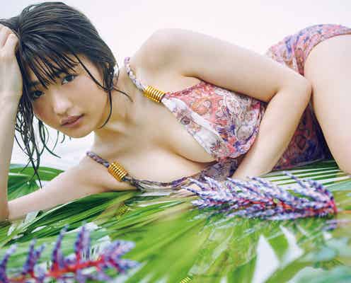 “浪速のピーチ姫”石田桃香、ワイルドSEXYな女豹に ふんわりバストで魅せる