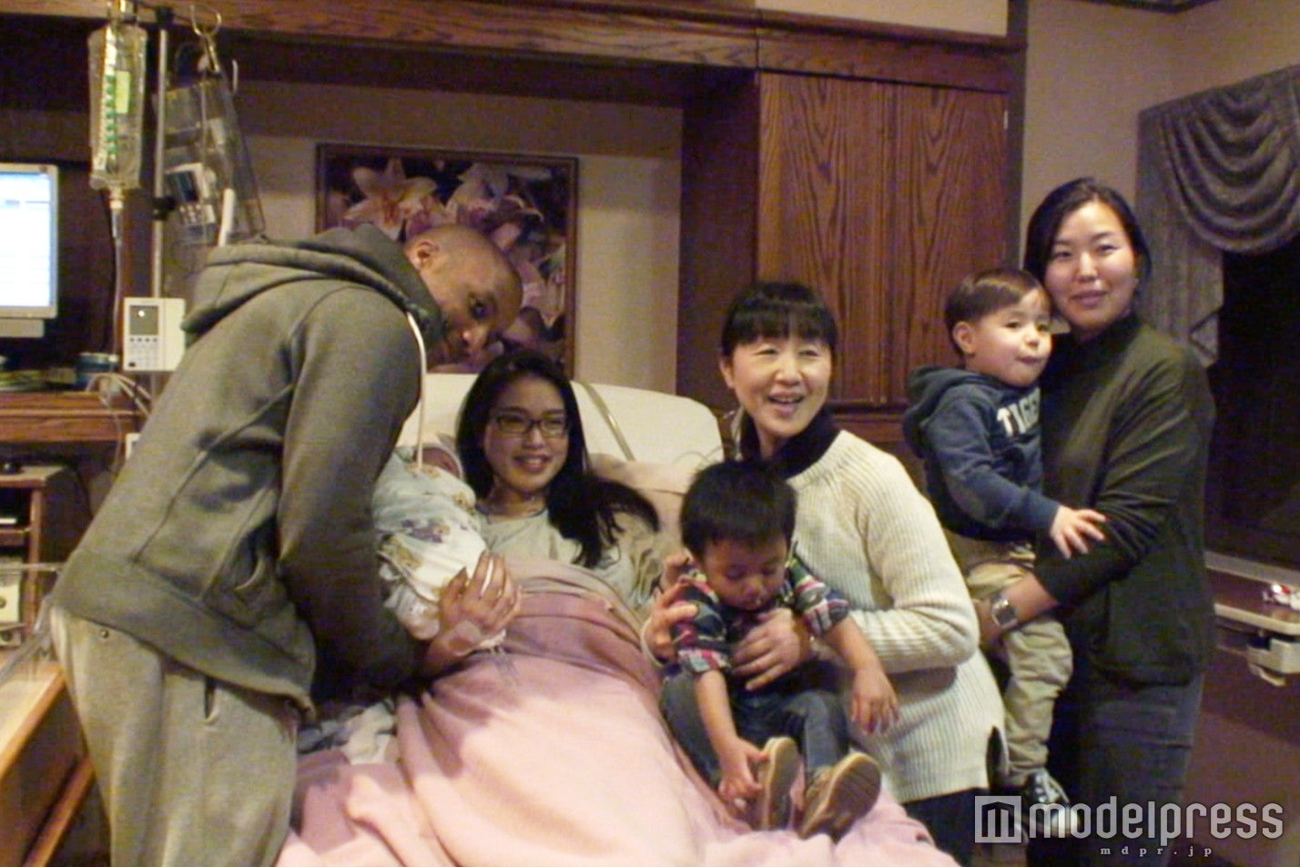 日本人妻・アズミさんの初海外出産に／画像提供：毎日放送密着