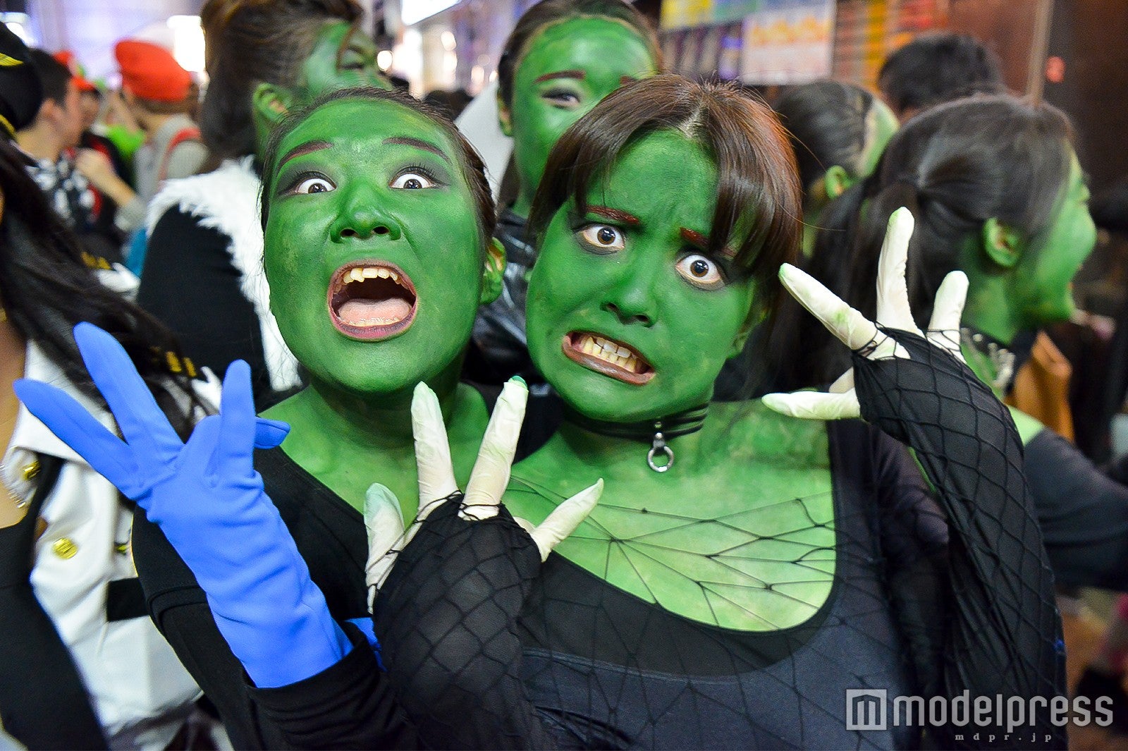 渋谷は大盛り上がり／10月31日撮影（C）モデルプレス