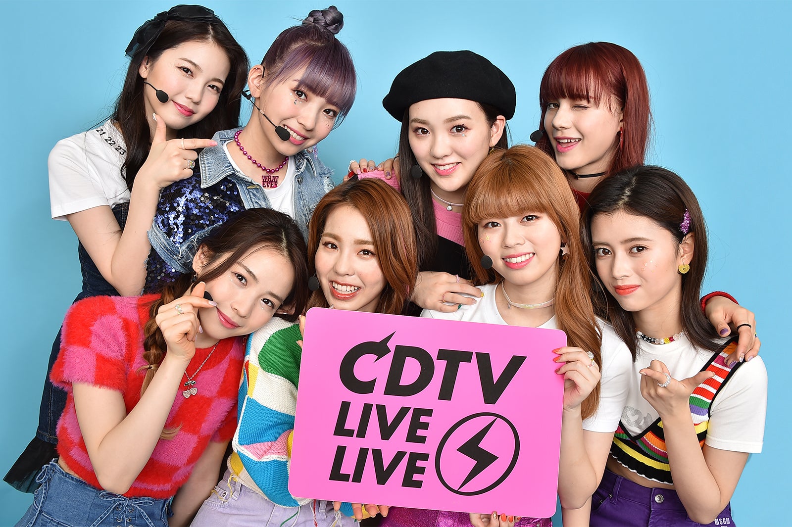 （後列左から）AYAKA、MAYUKA、RIO、NINA（前列左から）MAYA、MAKO、RIKU、RIMA （C）TBS