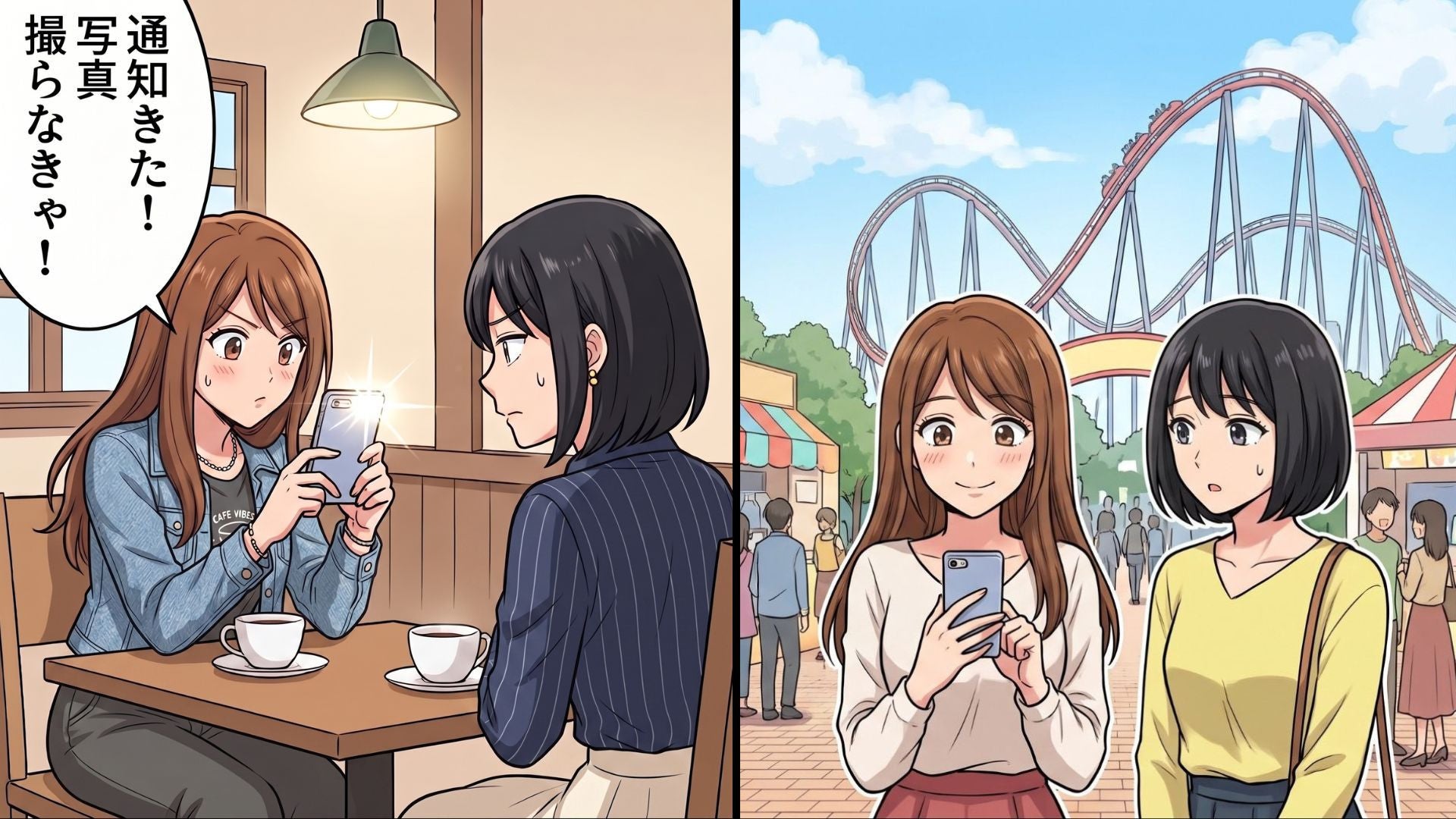 【実体験】流行りの写真アプリに夢中な友人。遊園地へ行くと、【とんでもない大事件】が...！？
