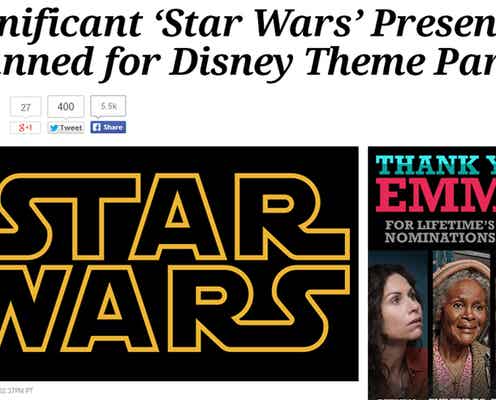 ディズニーに「スター・ウォーズ」の新アトラクション誕生