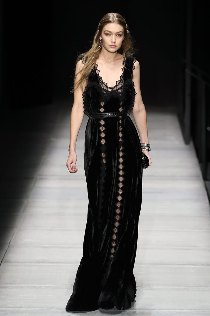 ジジ・ハディッド/今年2月のNYコレクションにて/Photo by Getty Images