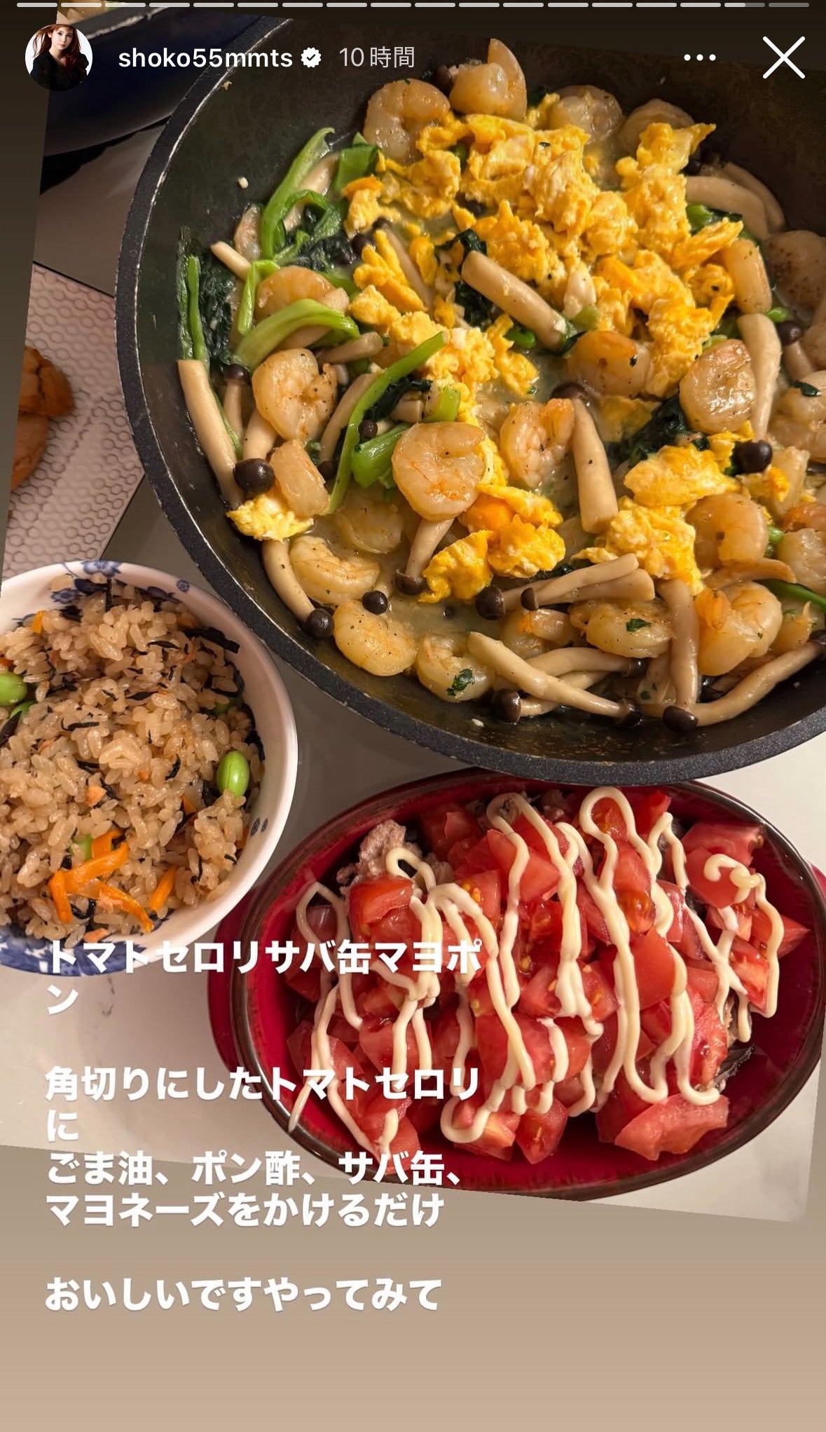中川翔子Instagramストーリーズより