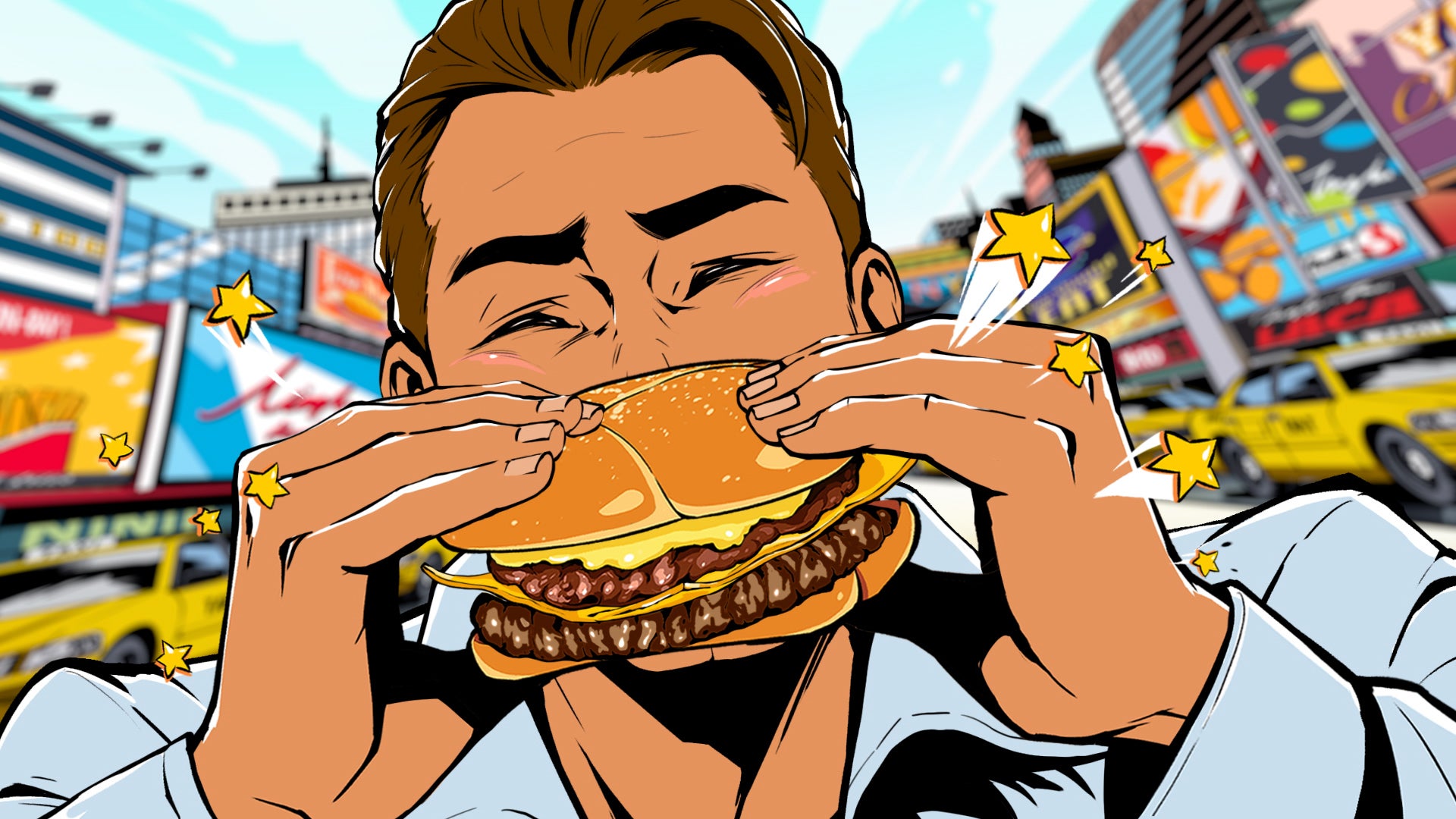 「N.Y. バーガーズ『行った気にさせるよ！』」篇（提供写真）