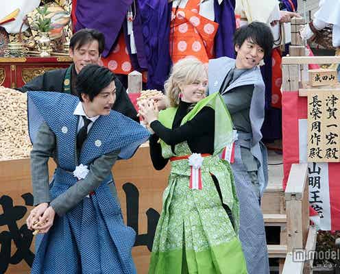 「マッサン」夫婦が豆まき クランクアップ間近「寂しく感じています」