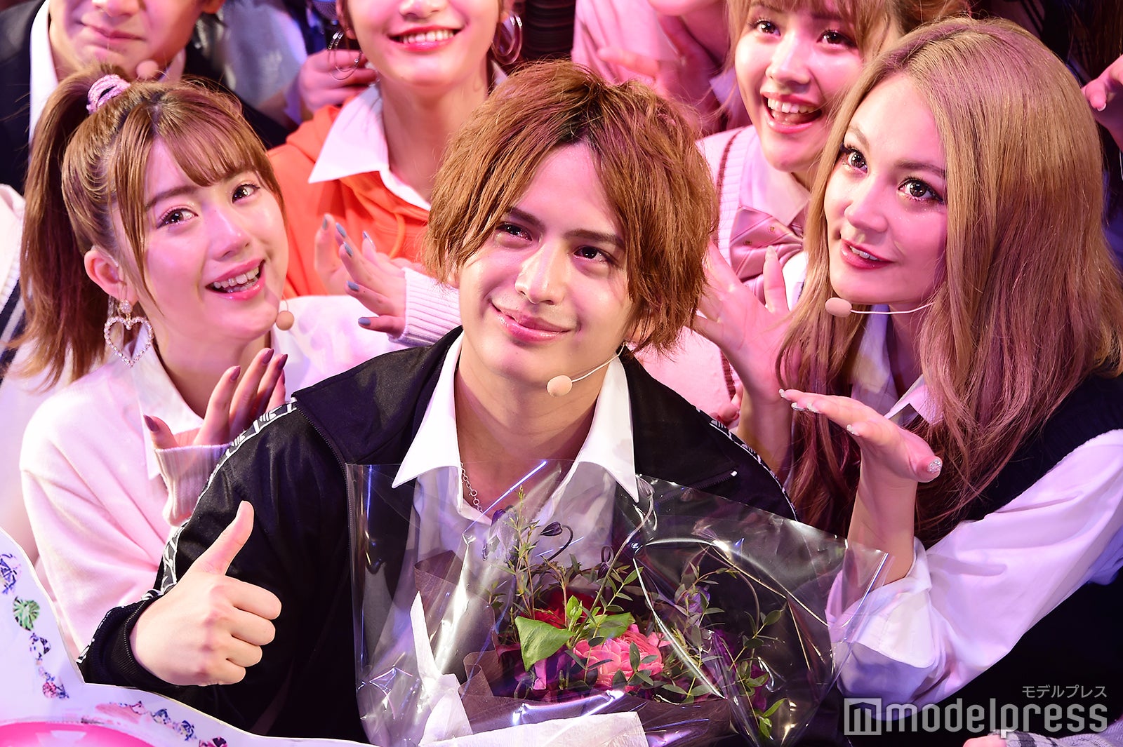 中野恵那（ちゃんえな）、中島健（けんけん）、土屋怜菜（れいぽよ）（C）モデルプレス