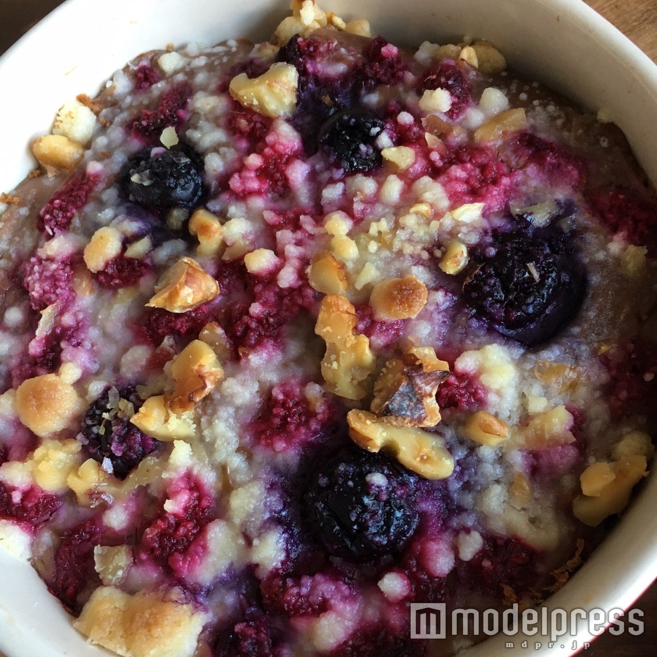 今回はブルーベリーとラズベリーで作りました／画像提供：柏原歩さん