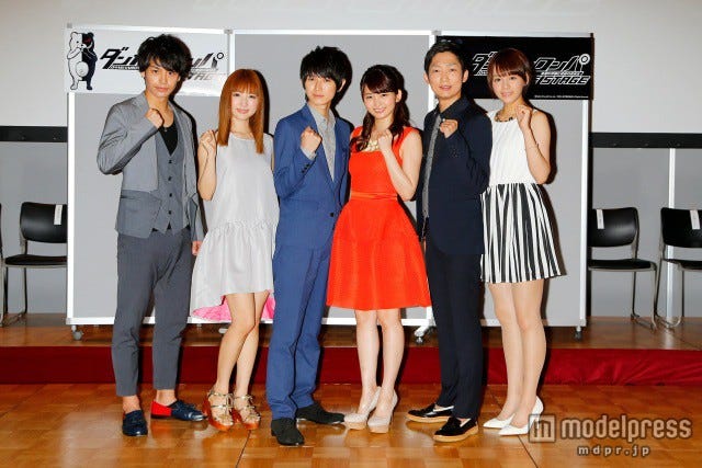 制作発表より(左から)小澤亮太、神田沙也加、本郷奏多、岡本玲、石田明、大沢ひかる