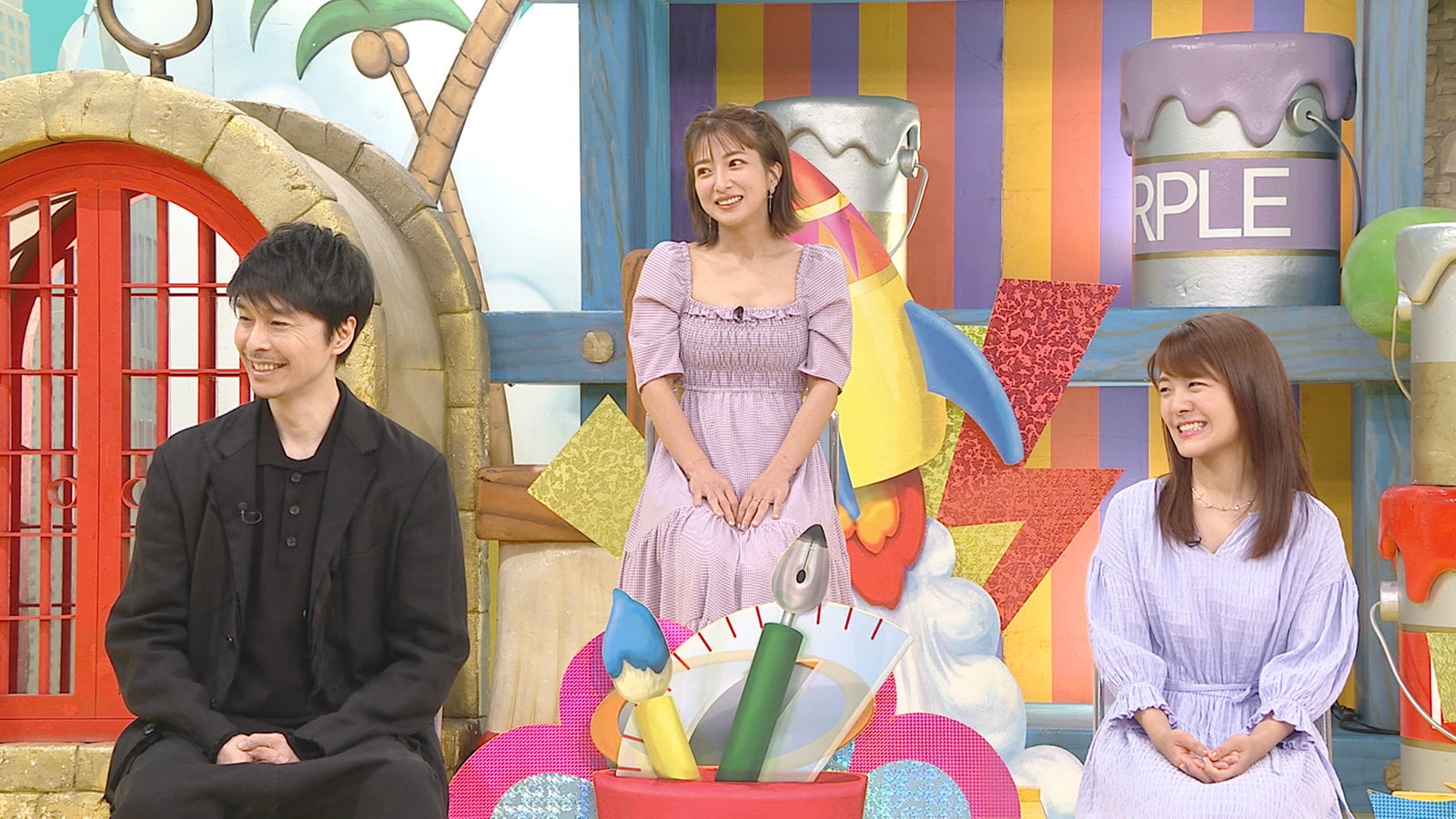 長谷川博己、辻希美、廣津留すみれ （C）日本テレビ