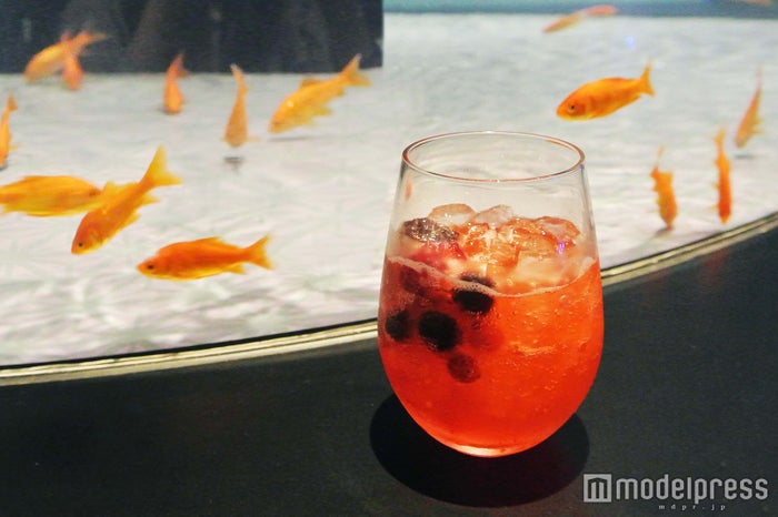 「金魚カクテル」(アルコール550円、ノンアルコール500円(各税込))」/画像提供:すみだ水族館
