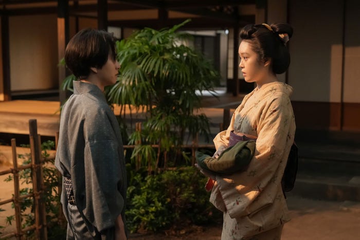 板垣李光人、高石あかり「ばけばけ」第12話(C)NHK