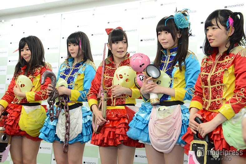 仮面女子（左から）森カノン、川村虹花、立花あんな、桜のどか、桜雪