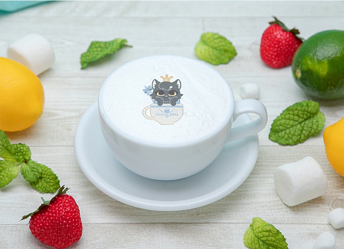 てごにゃんカフェラテ税込880円(C)tegonyan