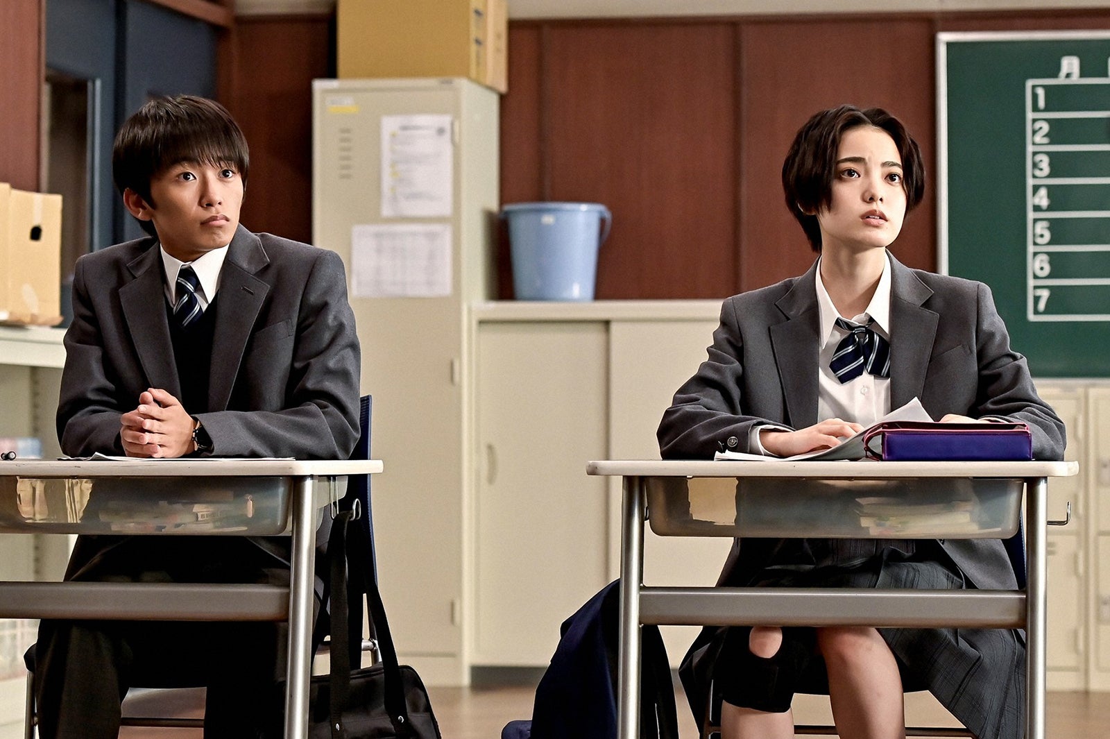 加藤清史郎、平手友梨奈「ドラゴン桜」第6話より（C）TBS