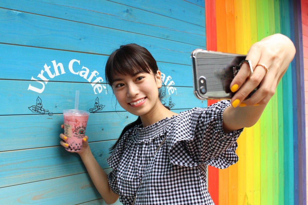 Urth caffe 表参道セルフィー
