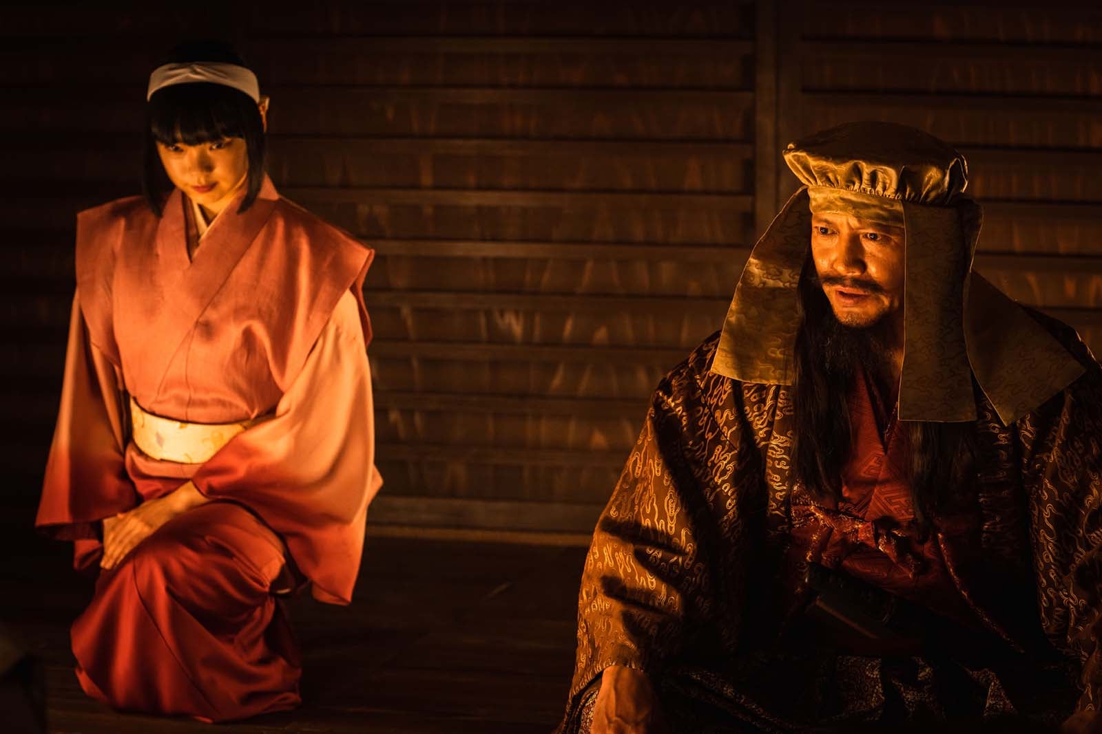 古川琴音、田辺誠一「どうする家康」第24話より（C）NHK