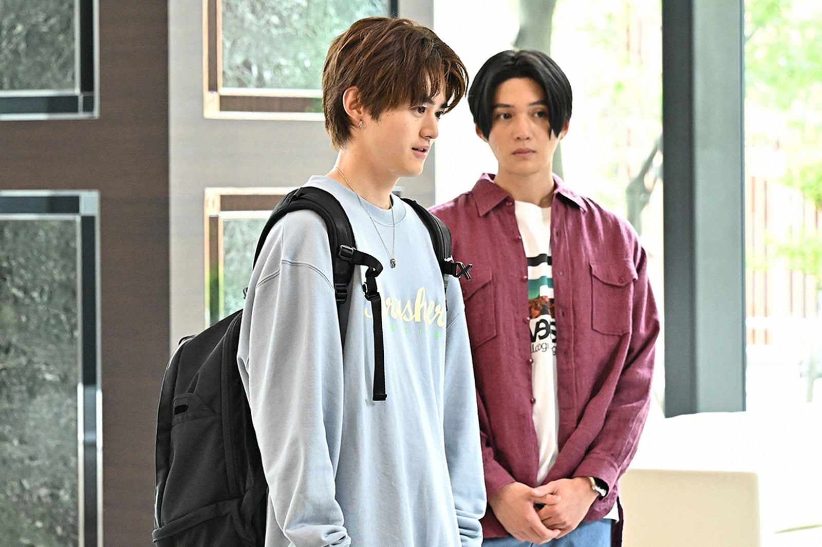 鈴鹿央士、八木勇征「１８／４０～ふたりなら夢も恋も～」第6話より（C）TBS