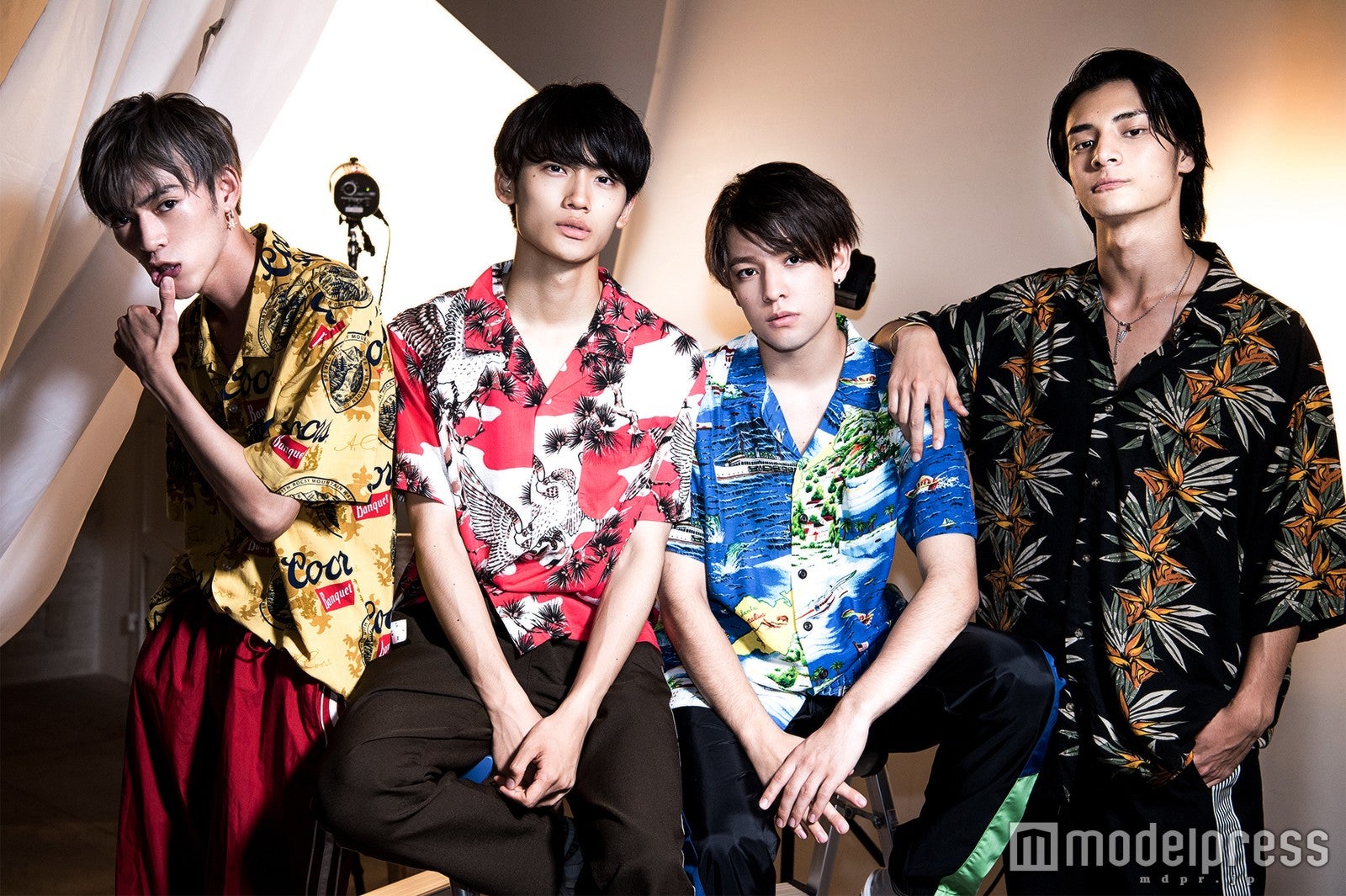 ANTIME（左から）U、Fu、Kauan、AM（C）モデルプレス