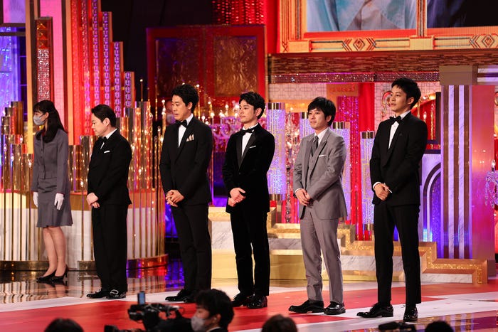阿部サダヲ、大泉洋、妻夫木聡、二宮和也、松坂桃李(写真提供:東京写真記者協会)
