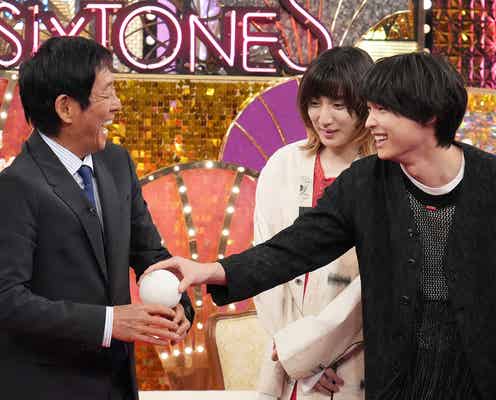 SixTONES冠番組、初回ゲストに明石家さんま参戦 バラエティーの洗礼受ける【Golden SixTONES】