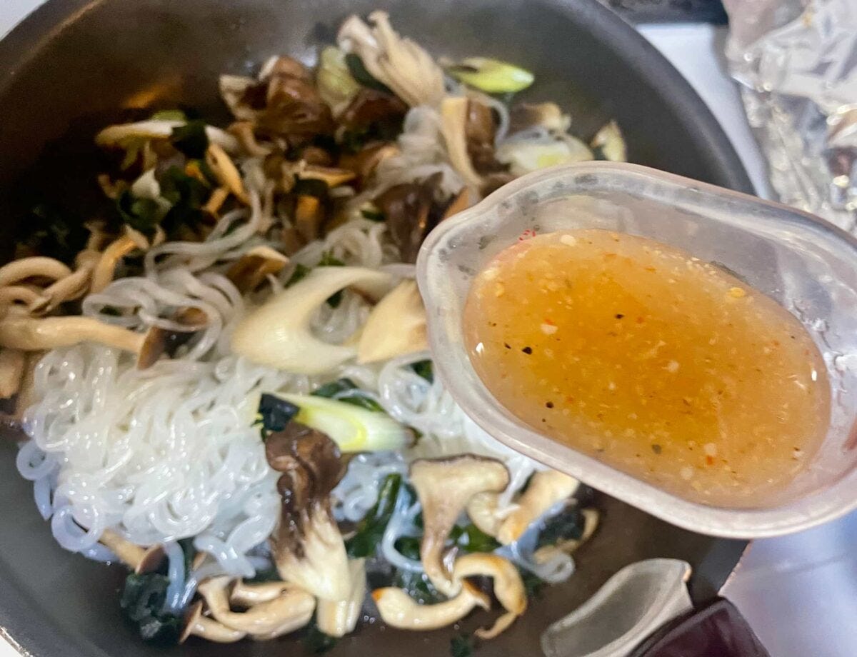 わかめときのこのZENパスタ風