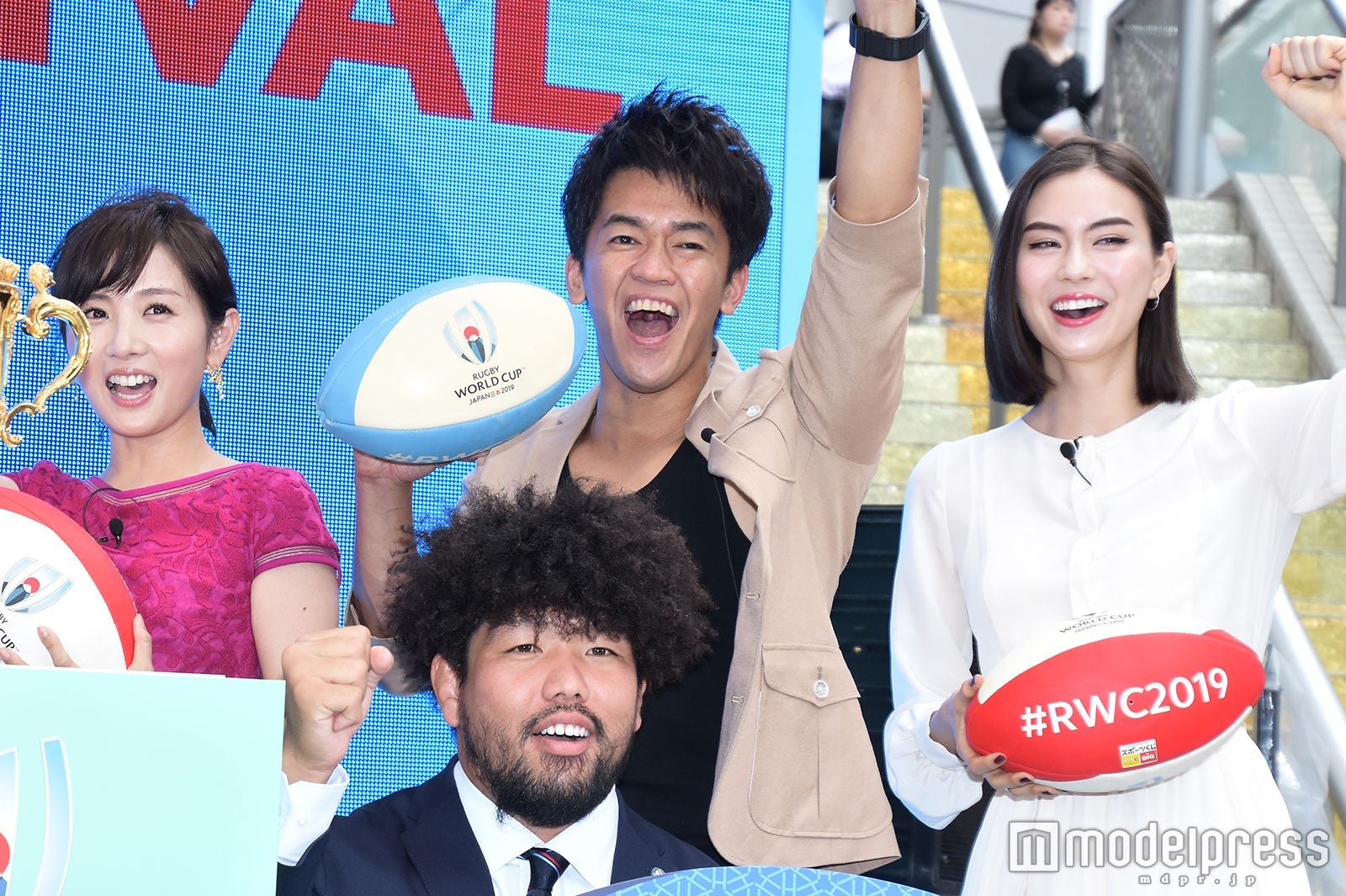 高島彩、福岡堅樹選手、武井壮、ローレン・サイ（C）モデルプレス