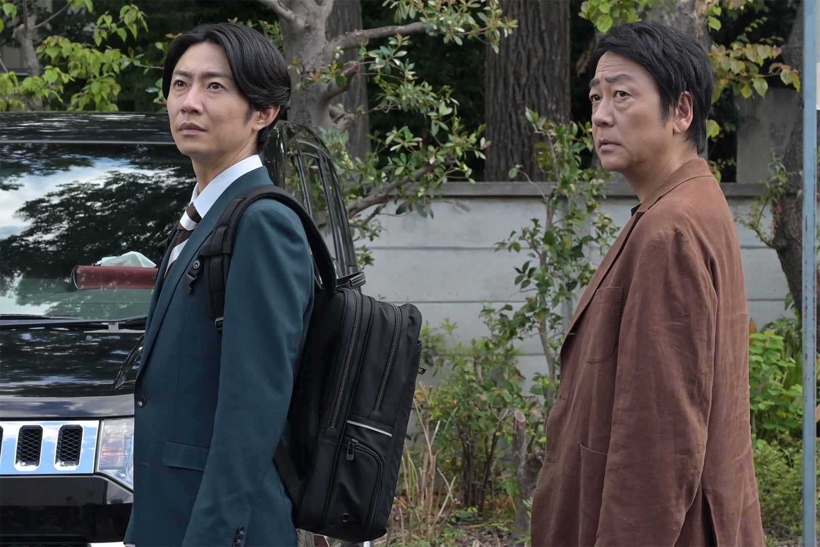 相葉雅紀、大森南朋「大追跡～警視庁SSBC強行犯係～Season2」（C）テレビ朝日