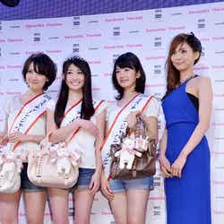 鎌滝えりさん、山本かれんさん、坂口莉果子さん、押切もえ