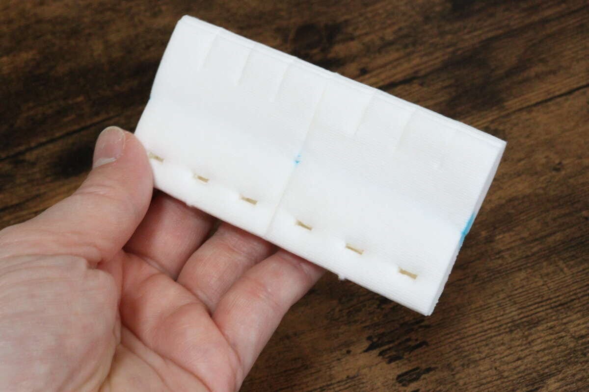 ダイソーの流せるトイレブラシ（ハンドル＋つけ替えブラシ2個）のブラシ部分