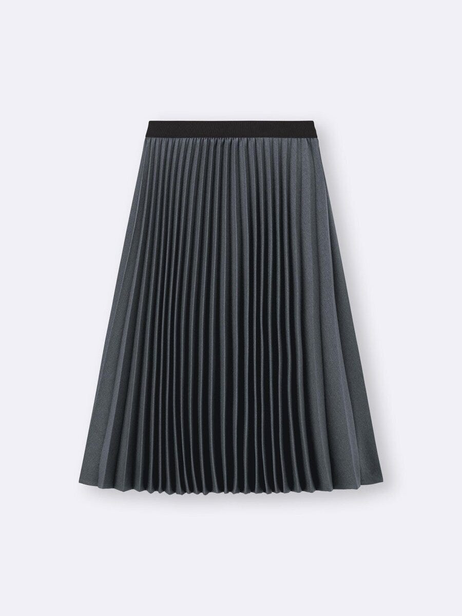 2026gu春大人女性おすすめプリーツミディスカート