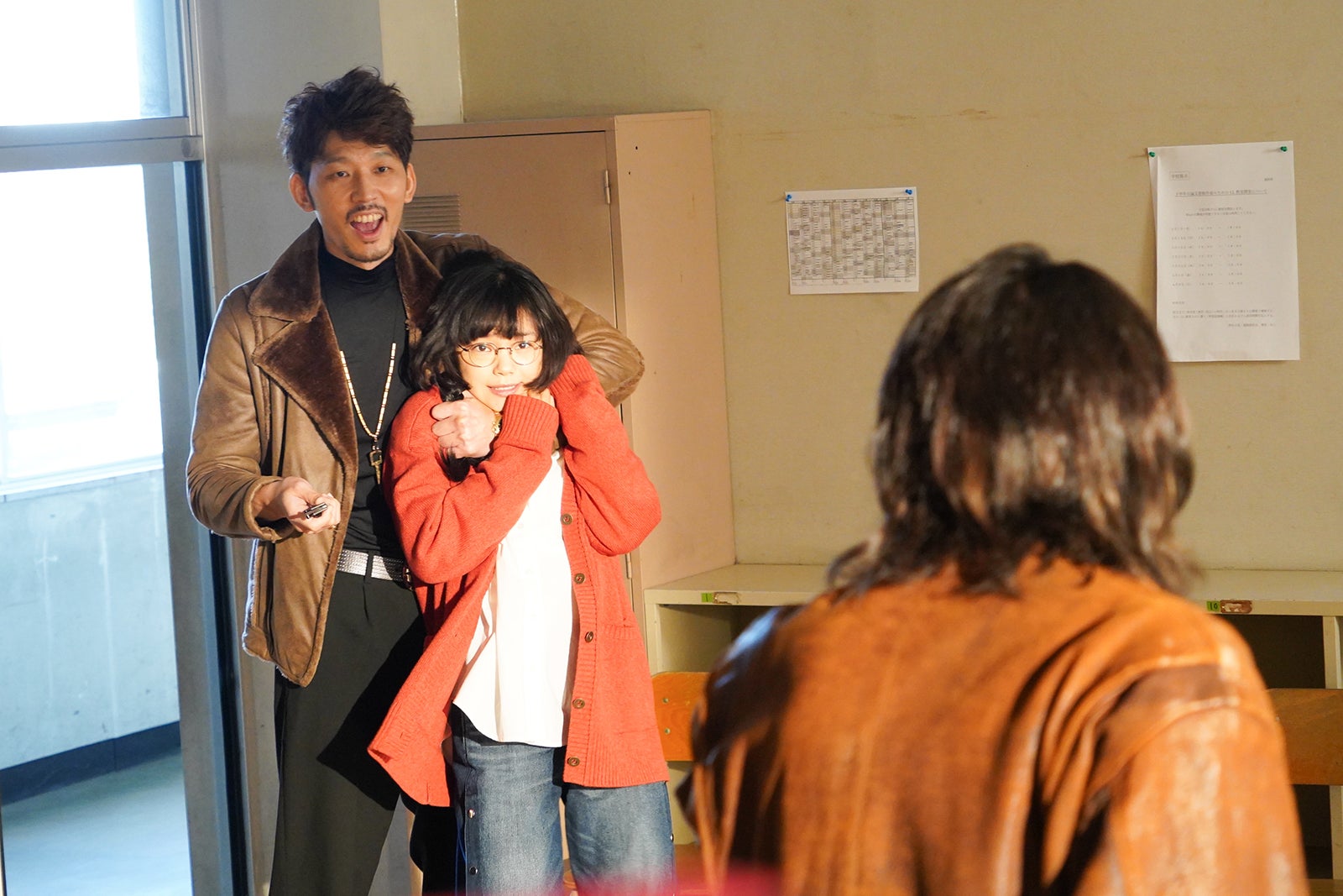 栄信、古川琴音、間宮祥太朗「ACMA：GAME アクマゲーム」第2話より（C）日本テレビ