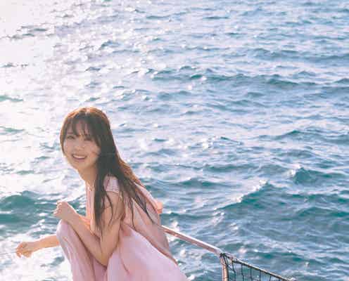 乃木坂46筒井あやめ、ピンクのロングドレス姿で地中海航行 1st写真集先行カット第4弾解禁【感情の隙間】