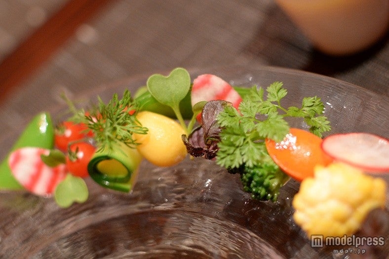 色とりどりの添え野菜