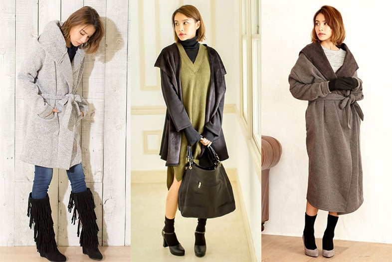 即トレンドコーデに！「ガウンコート」を羽織るだけでこなれスタイルが完成