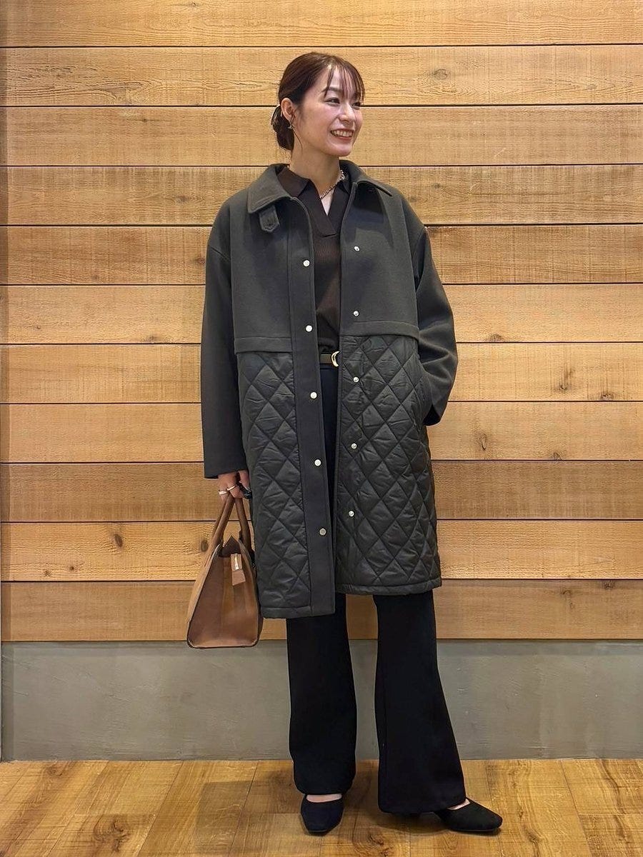 グローバルワーク ウールライク切り替えコート グローバルワークのウールライク切り替えコート