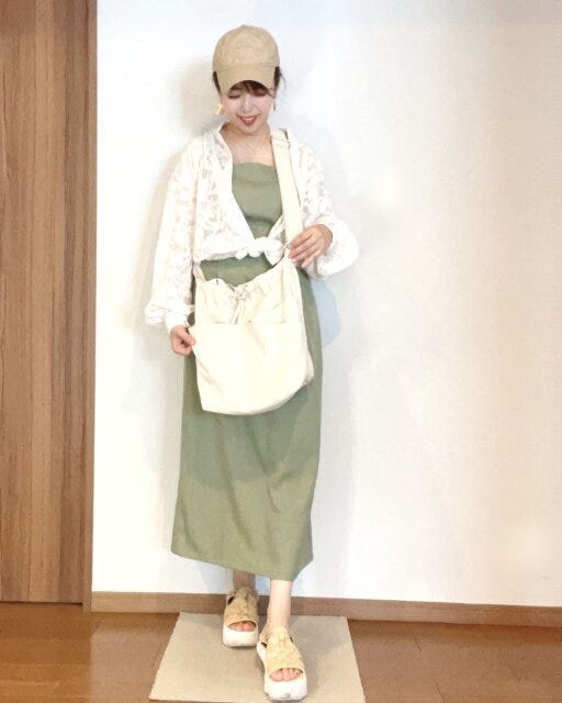 しまむら　コラボ　バッグ　コーデ