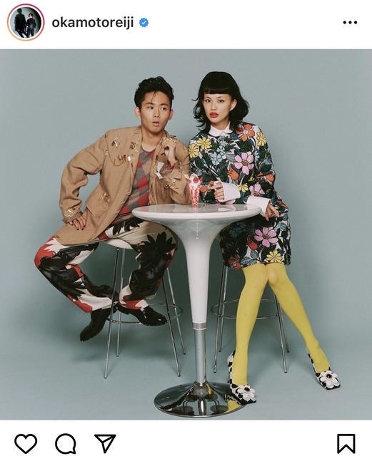 最高のおふたり 見た瞬間声出ました オカモトレイジ 臼田あさ美の夫婦ショットに大絶賛の声 モデルプレス