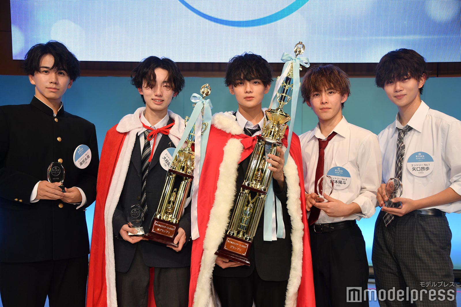 廣居永真くん、大枝晴大くん、船山恭兵くん、國本陽斗くん、矢口昂歩くん（C）モデルプレス