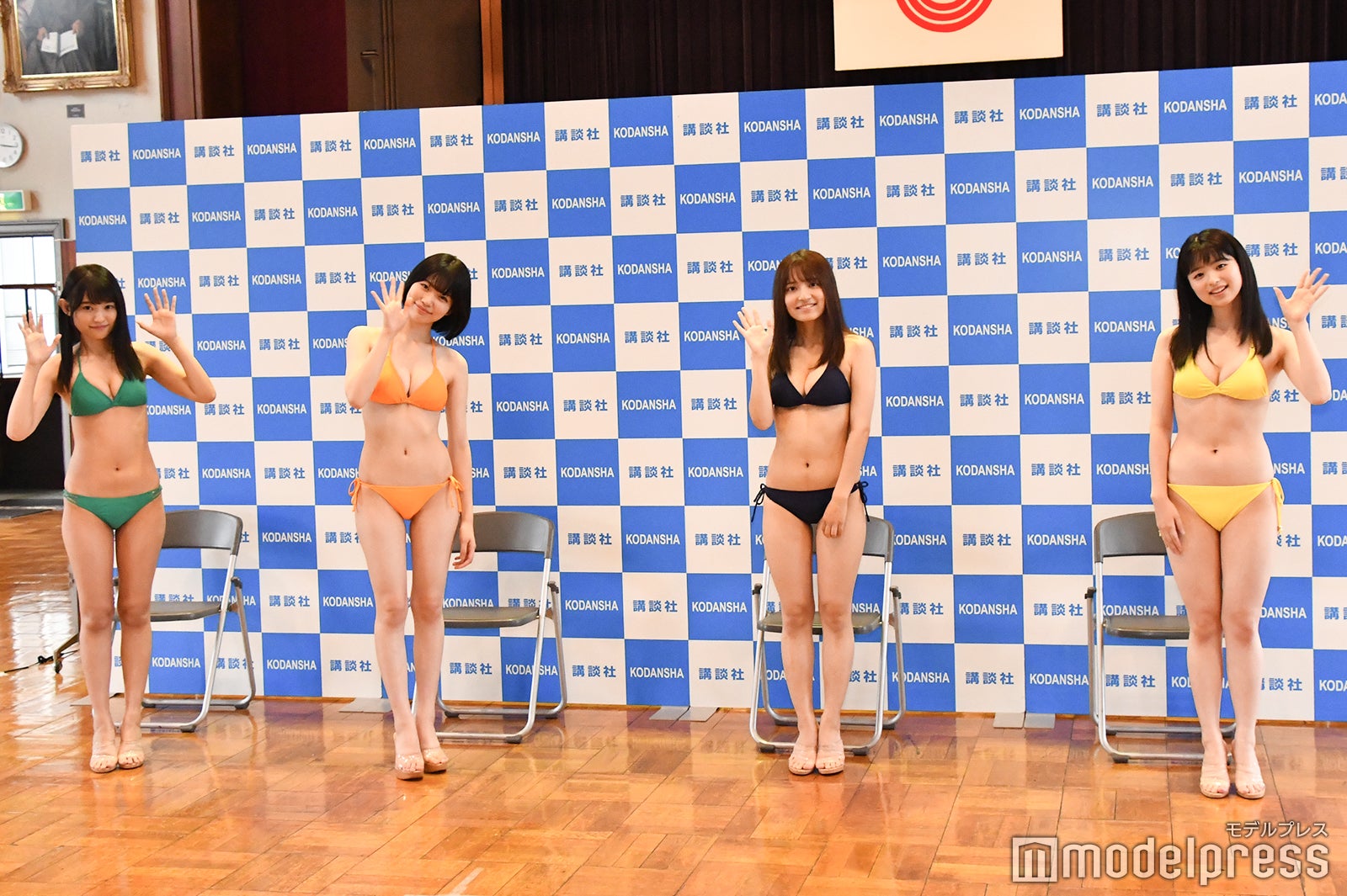 立花玲奈、葵うたの、都丸亜華梨、藤原早智 （C）モデルプレス