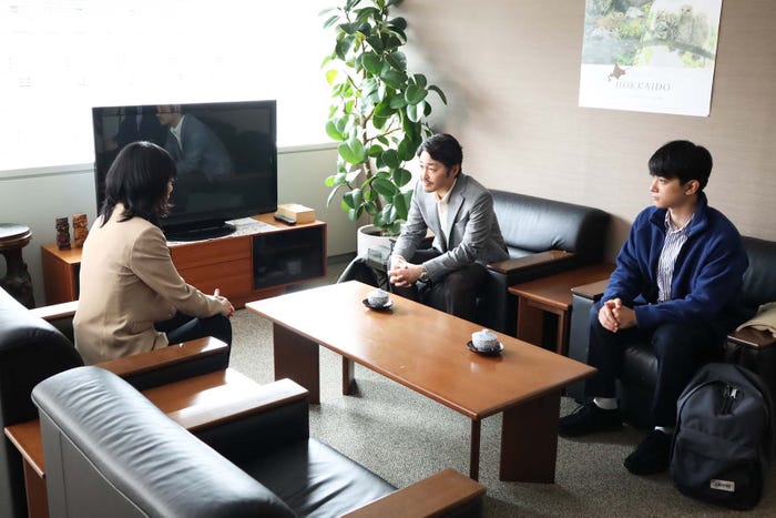 菊地凛子、安田顕、吉沢亮「PICU 小児集中治療室」第5話より(C)フジテレビ